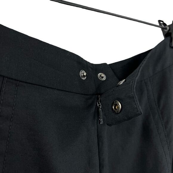 Closed Lillies Linen Blend Midi Skiet Sz S Black - Picture 5 of 8